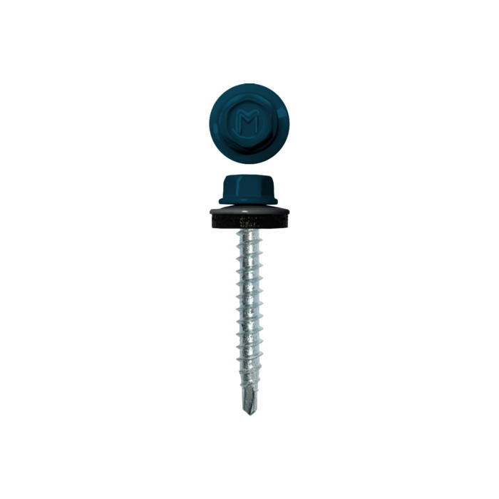 Саморез кровельный Daxmer 4,8х29 (250шт) сверло №1 RAL 5001